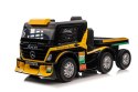 Auto Na Akumulator Ciężarówka Mercedes + Naczepa XMX622B Żółty LCD