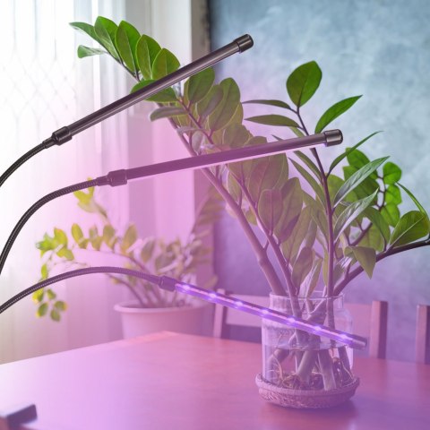 Lampa do roślin LED uprawy wzrostu panel 3 żarówki