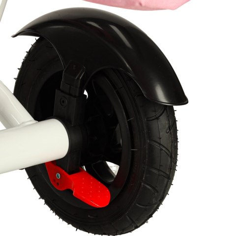 Rowerek trójkołowy Trike Fix V3 rower spacerówka 3w1 obracany 360 wolne koło różowy