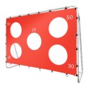 Bramka piłkarska do piłki nożnej dla dzieci treningowa 2w1 + mata celności 215 x 153 x 76 cm
