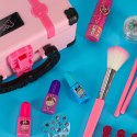Kuferek zestaw kosmetyków do makijażu i paznokci makeup kosmetyki cienie lakiery walizka