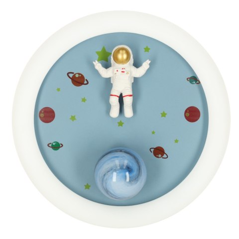 Lampa LED sufitowa plafon do pokoju dziecięcego ściemniana + pilot astronauta
