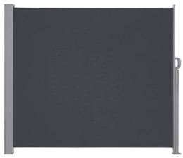 Markiza boczna tarasowa LUARO parawan zwijany 180 x 400 cm szary