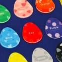 Tablica manipulacyjna sensoryczna montessori walizka plecak niebieski