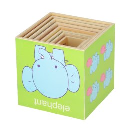 Wieża edukacyjna drewniana sorter kształty nauka liczenia 71cm XXL
