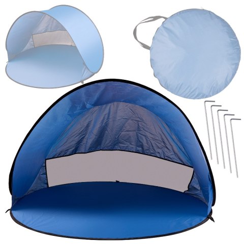 Namiot plażowy duży samorozkładający się automatyczny na plażę parawan ogrodowy XL 146x146cm + pokrowiec
