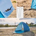 Namiot plażowy parawan samorozkładający na plażę ogród ogrodowy POPUP ochronny UV XXL