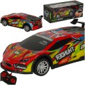 Samochód RC sportowy zdalnie sterowany na pilot auto wyścigowe drift z LED światłami czerwony