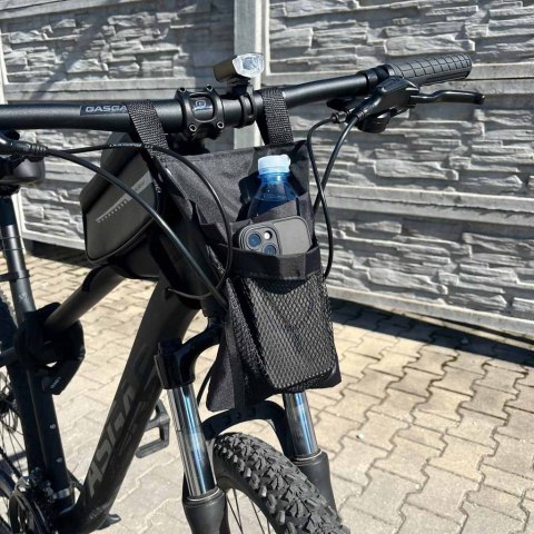 Torba na rower hulajnogę kierownicę telefon sakwa rowerowa czarna