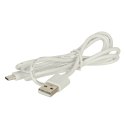 Wentylator biurkowy wiatrak z klipsem bezprzewodowy USB chłodzenie 3 poziomy mocy 11,5cm biały