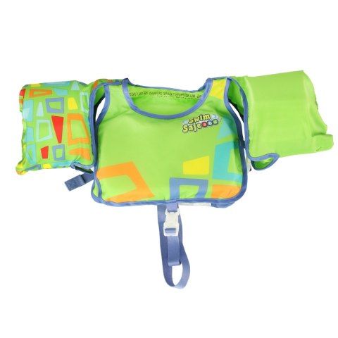 Kamizelka piankowa z rękawkami do pływania kapok dla dzieci 3-6 lat 19-30 kg BESTWAY 32174 zielona