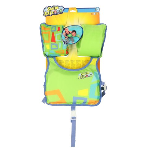 Kamizelka piankowa z rękawkami do pływania kapok dla dzieci 3-6 lat 19-30 kg BESTWAY 32174 zielona