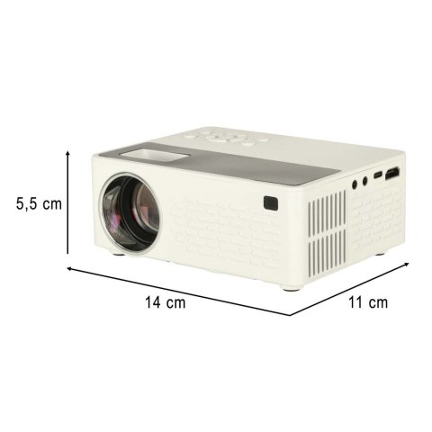 Projektor rzutnik przenośny LED TFT LCD 16:9 1920x1080 USB 20W biały