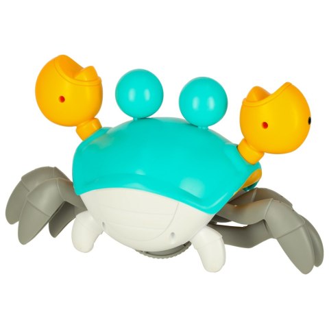 Krab uciekający pełzający czujnik interaktywna akumulator USB zielony