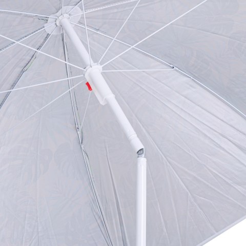 Parasol ogrodowy plażowy regulowany łamany 150cm liście UV