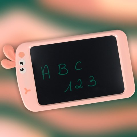 Tablet graficzny do rysowania dla dzieci znikopis tablica ekran LCD 8,5' królik róż