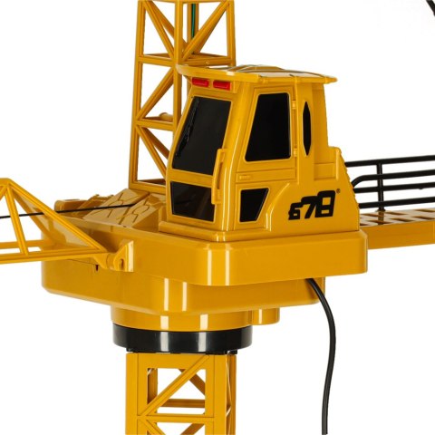 Dźwig Żuraw budowlany zdalnie sterowany RC z hakiem 4CH 128cm