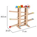Tor kulkowy drewniany kulodrom montessori XXL