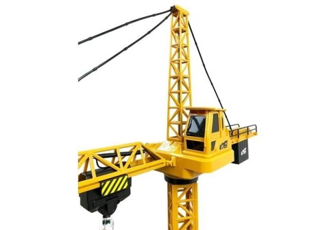 Dźwig Budowlany Żuraw Zdalnie sterowany R/C Obrót 680° Kask 128cm