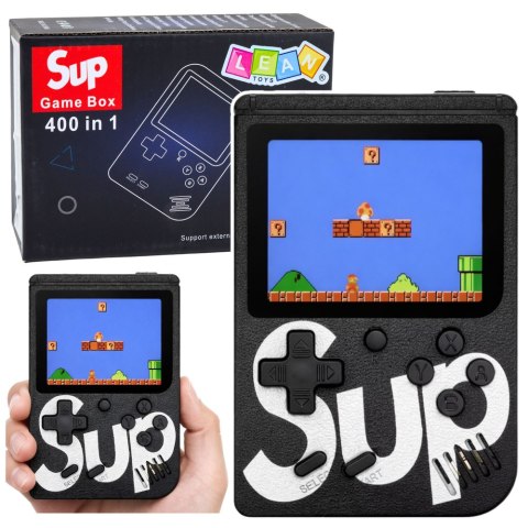 Elektroniczna Gra Konsola Retro Sup 400 Gier LCD 8 Bit Czarna
