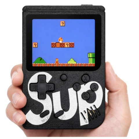 Elektroniczna Gra Konsola Retro Sup 400 Gier LCD 8 Bit Czarna